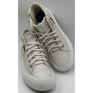Blowfish Malibu Off White Side Zip Hi Top Shoe Sizeโ 6.5 see size chart